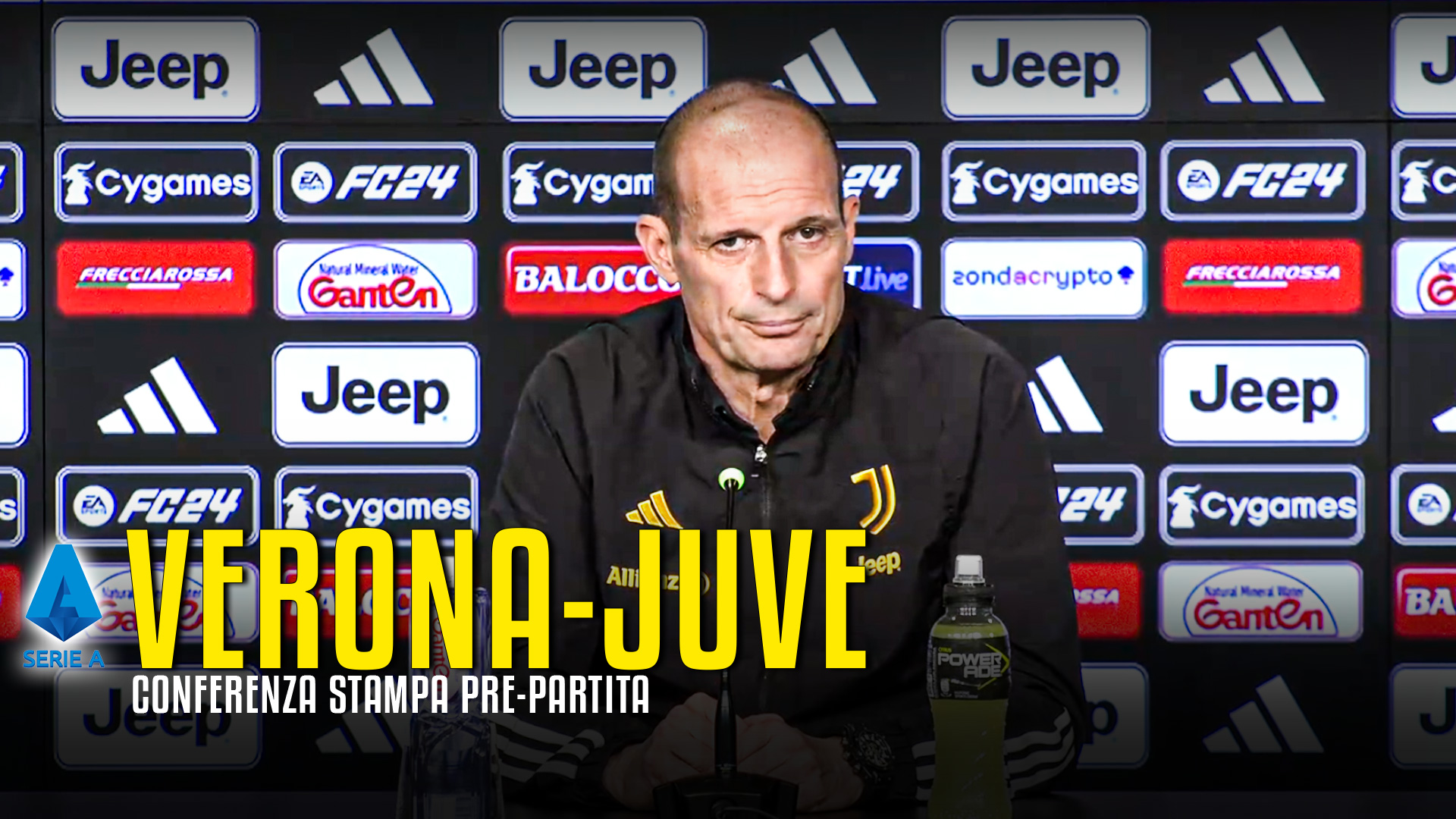 Conferenza Stampa Di Allegri Alla Vigilia Di Hellas Verona Juve VIDEO