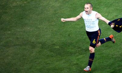 iniesta spagna esultanza 2010