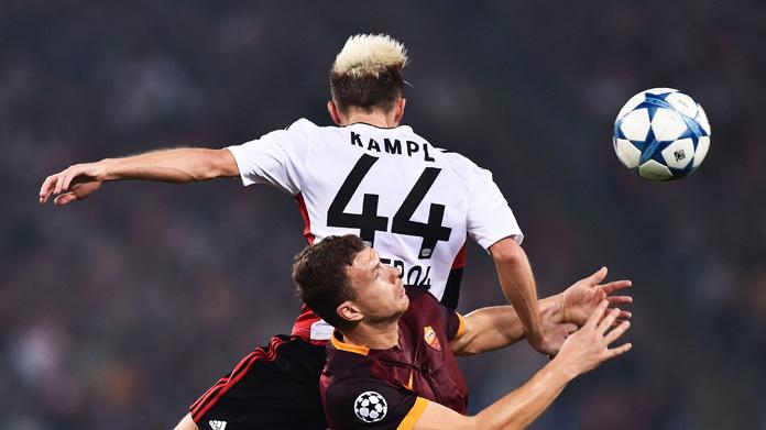 kampl dzeko roma bayer leverkusen novembre 2015