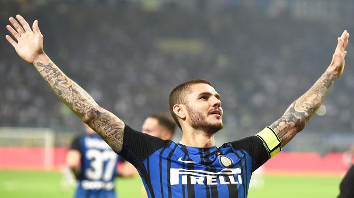 icardi esultanza bis inter ottobre 2017