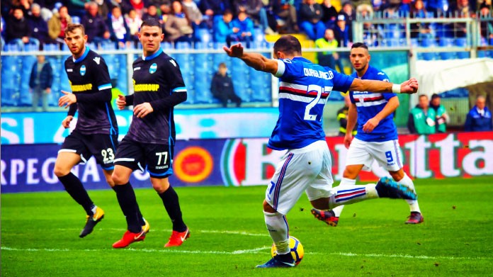 quagliarella sampdoria spal dicembre 2017 2