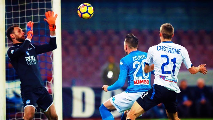 berisha zielinski castagne napoli atalanta gennaio 2018