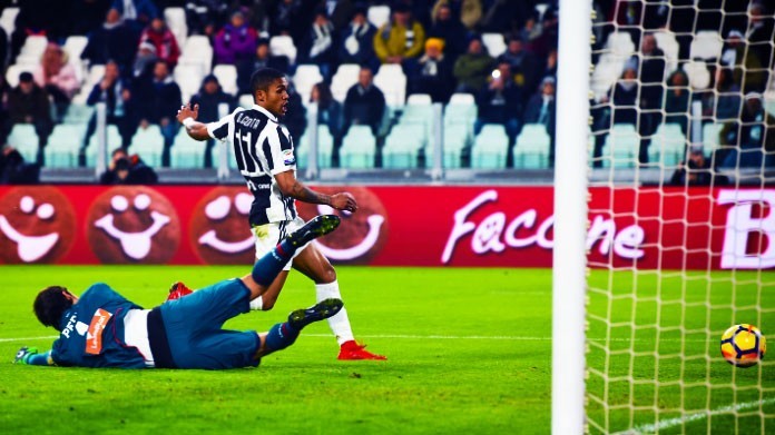 douglas costa bis juventus genoa gennaio 2018