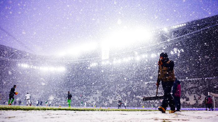 allianz juventus stadium neve tris febbraio 2018