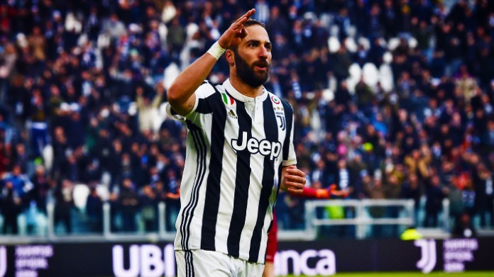 higuain esultanza juventus febbraio 2018