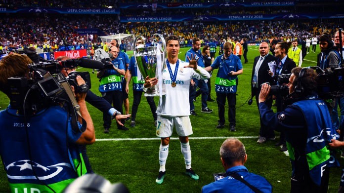 cristiano ronaldo real madrid bis champions league maggio 2018