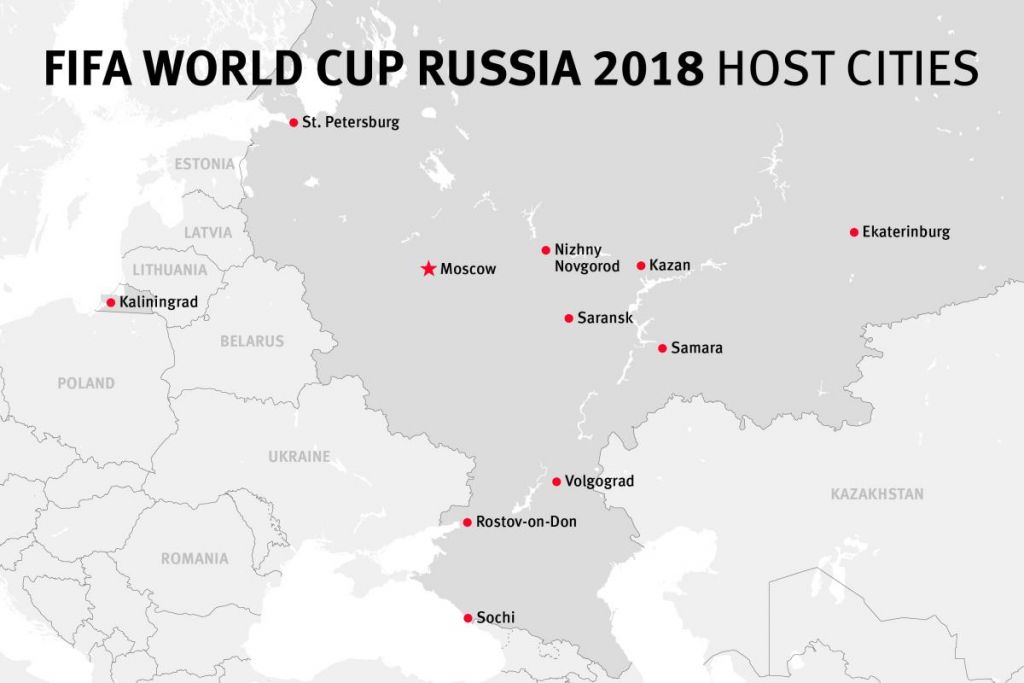 russia 2018 mappa