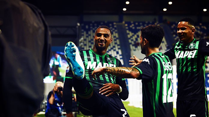 boateng esultanza bis sassuolo settembre 2018