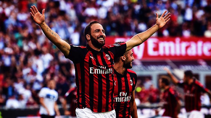 higuain esultanza milan settembre 2018 2