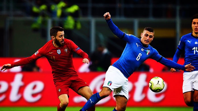 bernardo silva verratti italia portogallo novembre 2018