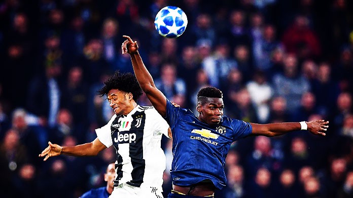 cuadrado pogba juventus manchester united novembre 2018