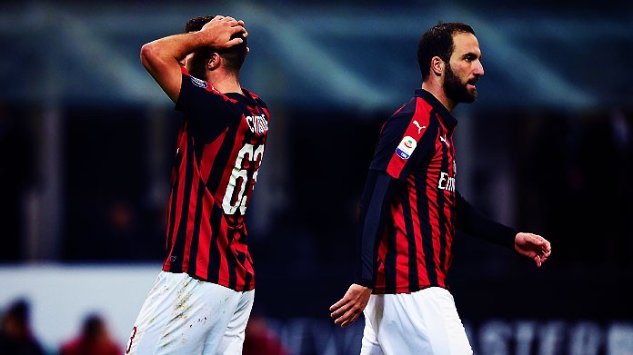 cutrone higuain milan ottobre 2018