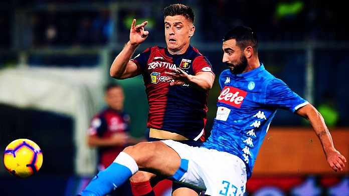 piatek raul albiol genoa napoli novembre 2018