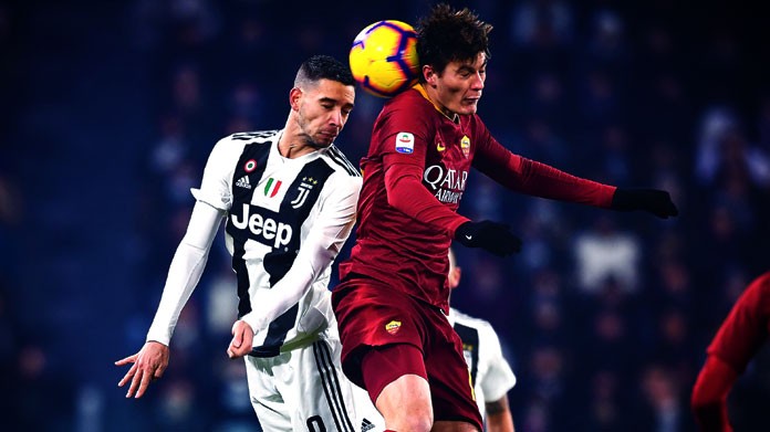 de sciglio schick juventus roma dicembre 2018