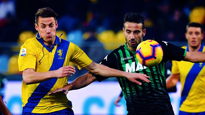 pinamonti ferrari frosinone sassuolo dicembre 2018