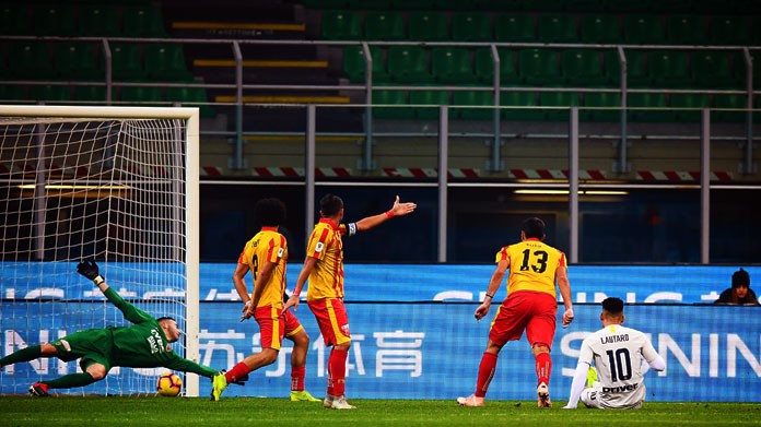 lautaro martinez gol inter benevento gennaio 2019