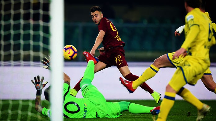 el shaarawy gol chievo roma febbraio 2019