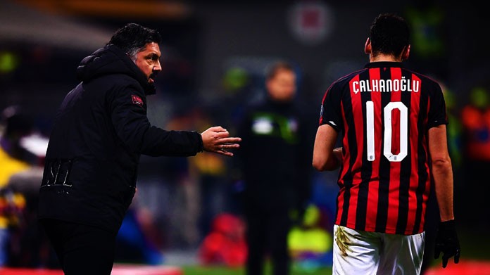 gattuso calhanoglu milan gennaio 2019