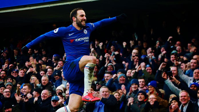 higuain esultanza bis chelsea 2019