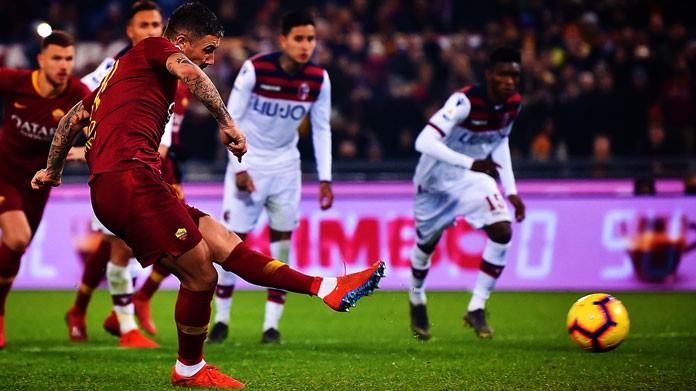 kolarov gol roma bologna febbraio 2019