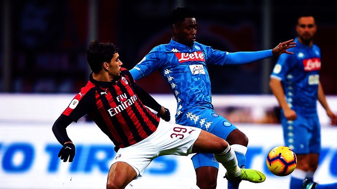 paqueta diawara milan napoli gennaio 2019