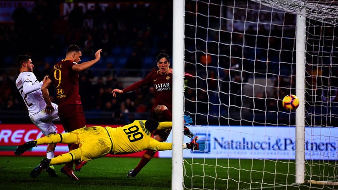 zaniolo gol roma milan febbraio 2019