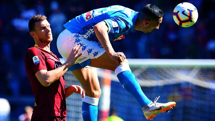 dzeko maksimovic roma napoli marzo 2019