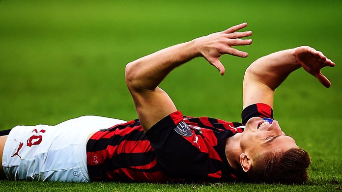 piatek infortunio milan aprile 2019