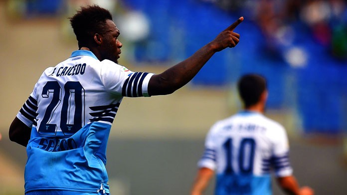 caicedo esultanza bis lazio aprile 2019