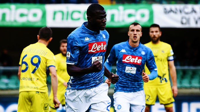 koulibaly esultanza chievo napoli aprile 2019