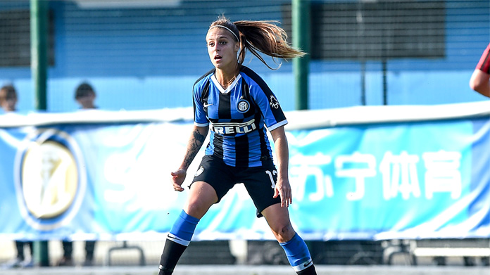 Milano, Italia. 18th Oct, 2020. Beatrice Merlo (#13 Inter) and