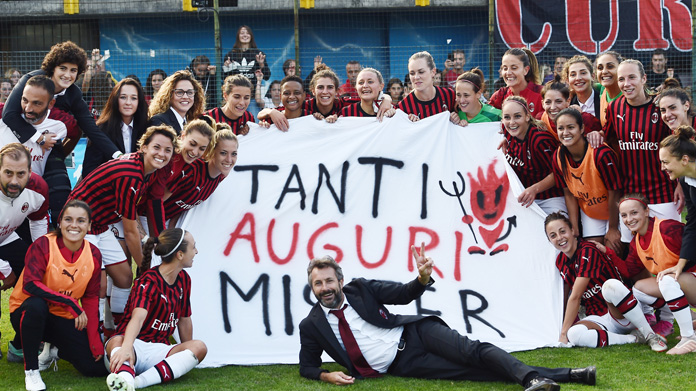 Milan Femminile auguri Ganz