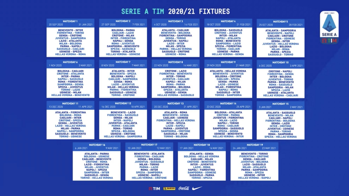 Calendario Serie A 21