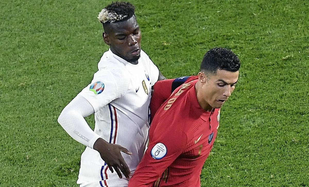 pogba ronaldo portogallo francia