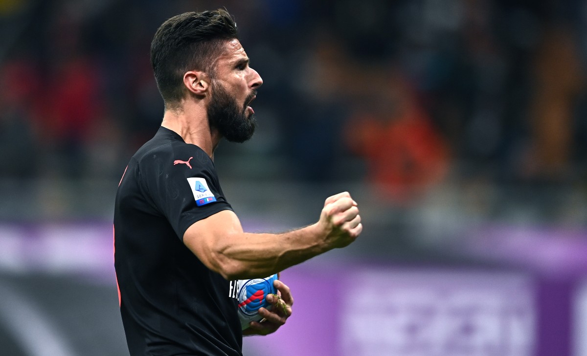 infortunio giroud il francese punta ad esserci per milan napoli