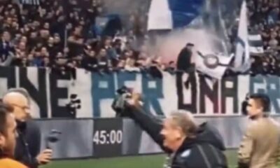 starace napoli atalanta curva nord