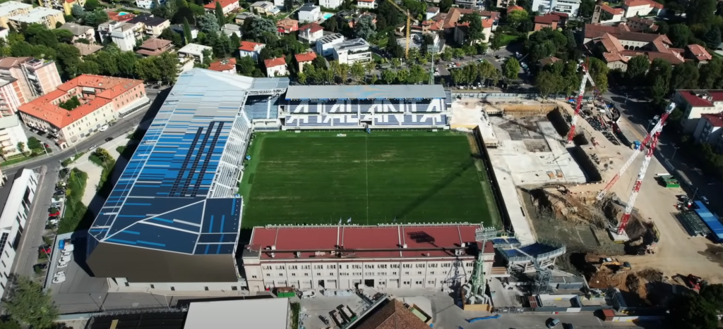 gewiss stadium lavori curva sud atalanta