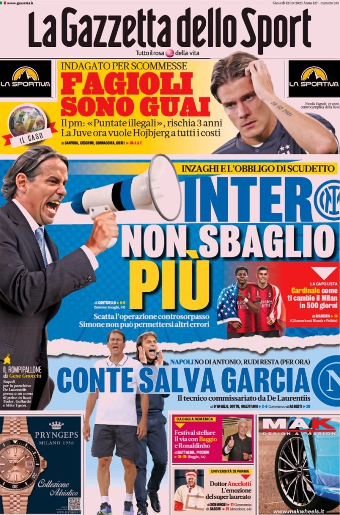 la gazzetta dello sport 032304695