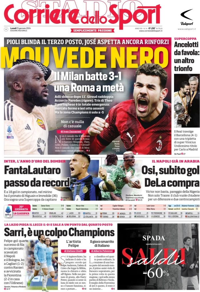 corriere dello sport 011202319