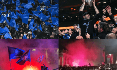 Tifosi atalanta Leverkusen bergamo