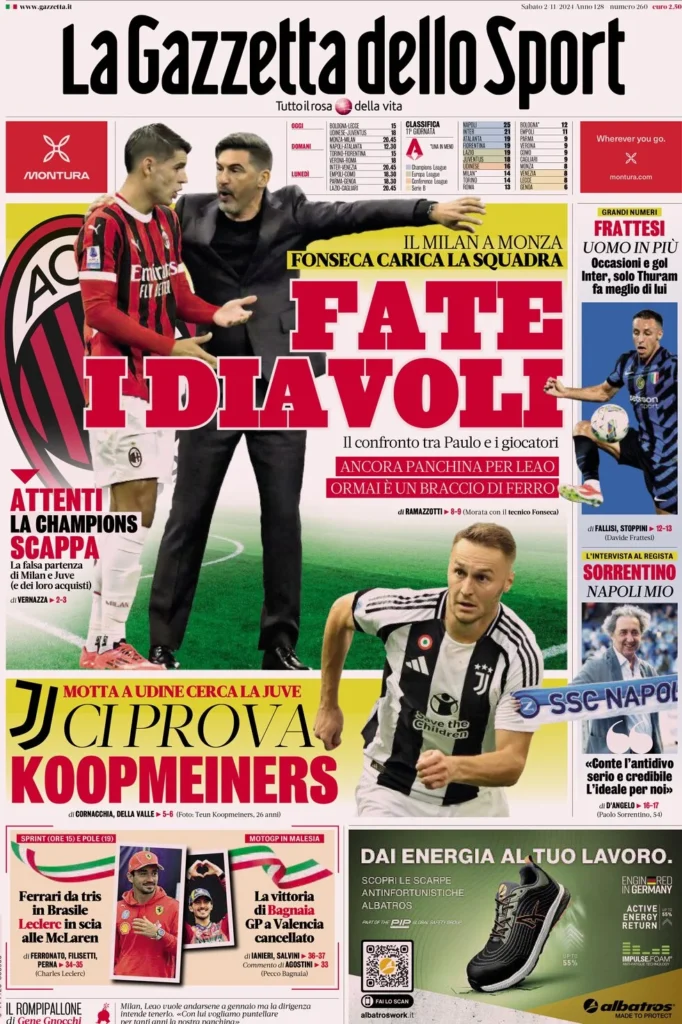 la gazzetta dello sport 054410662