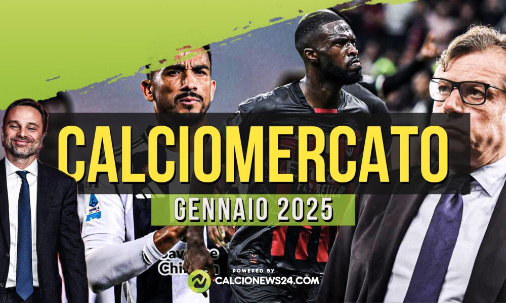 Tabellone calciomercato invernale Serie A 2025