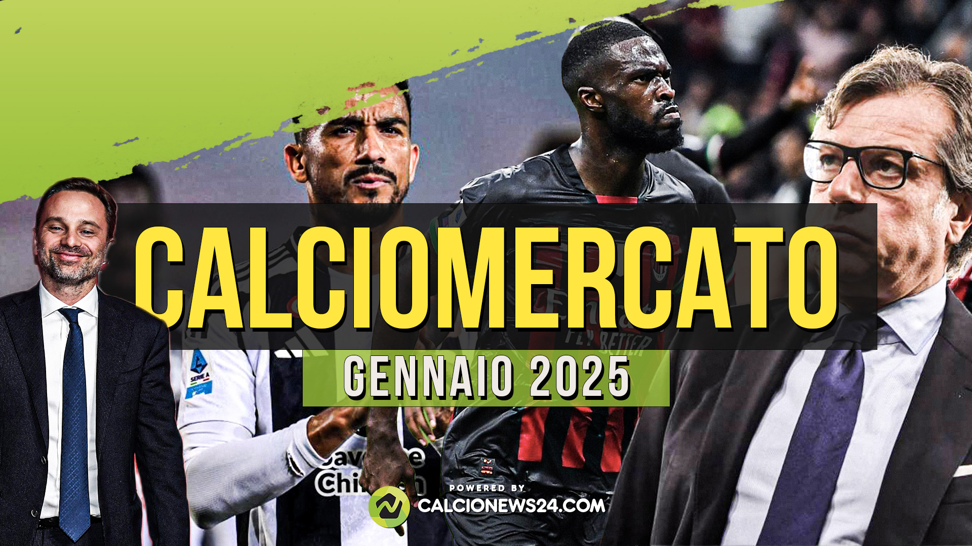 Tabellone calciomercato invernale Serie A 2025