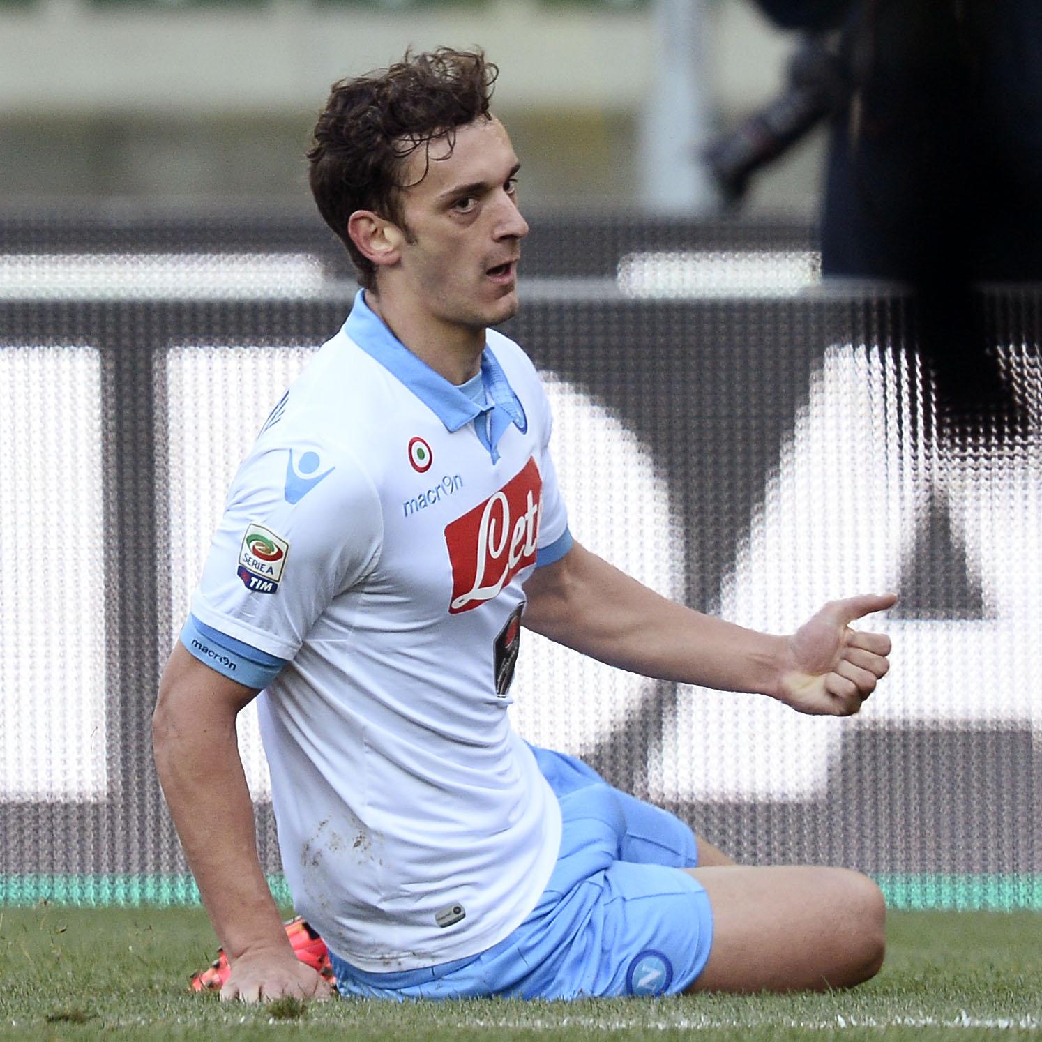 gabbiadini disteso napoli away febbraio 2015 ifa