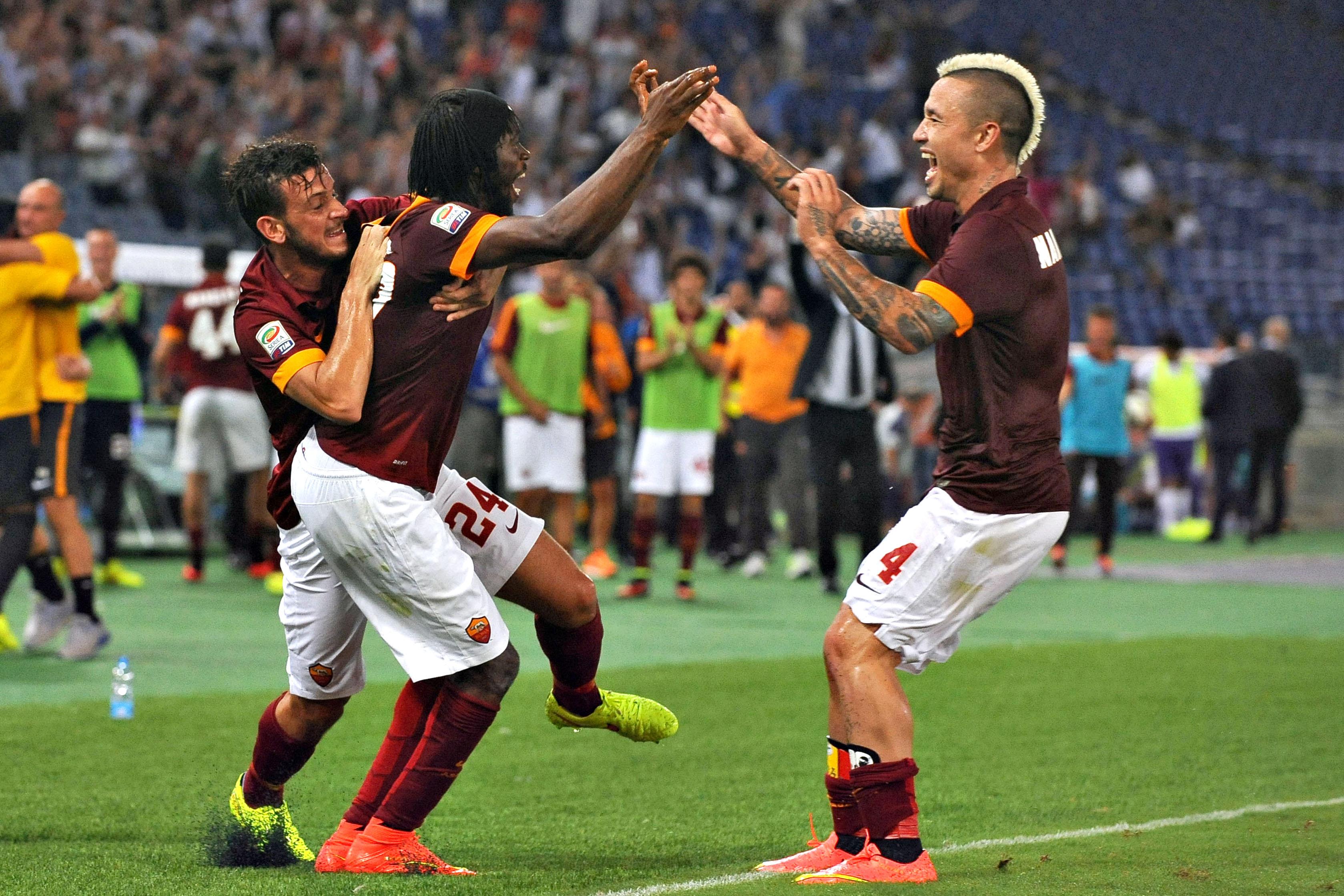 gervinho nainggolan esultano roma agosto 2014 ifa