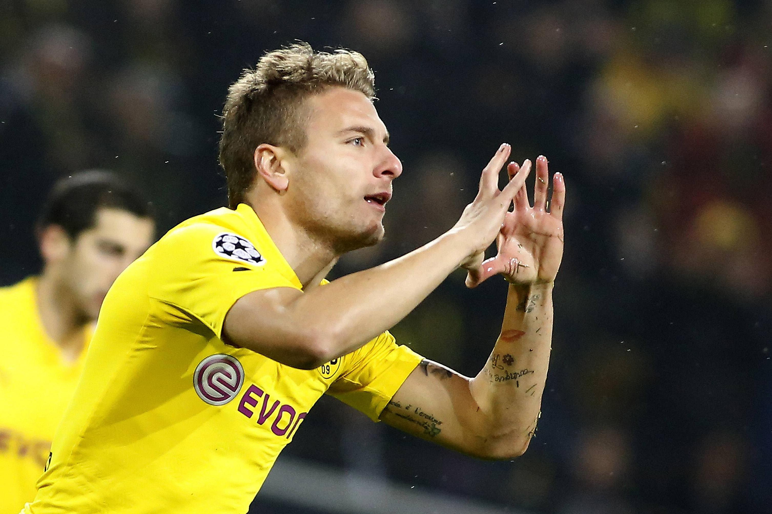 immobile esulta borussia dortmund champions league novembre 2014 ifa