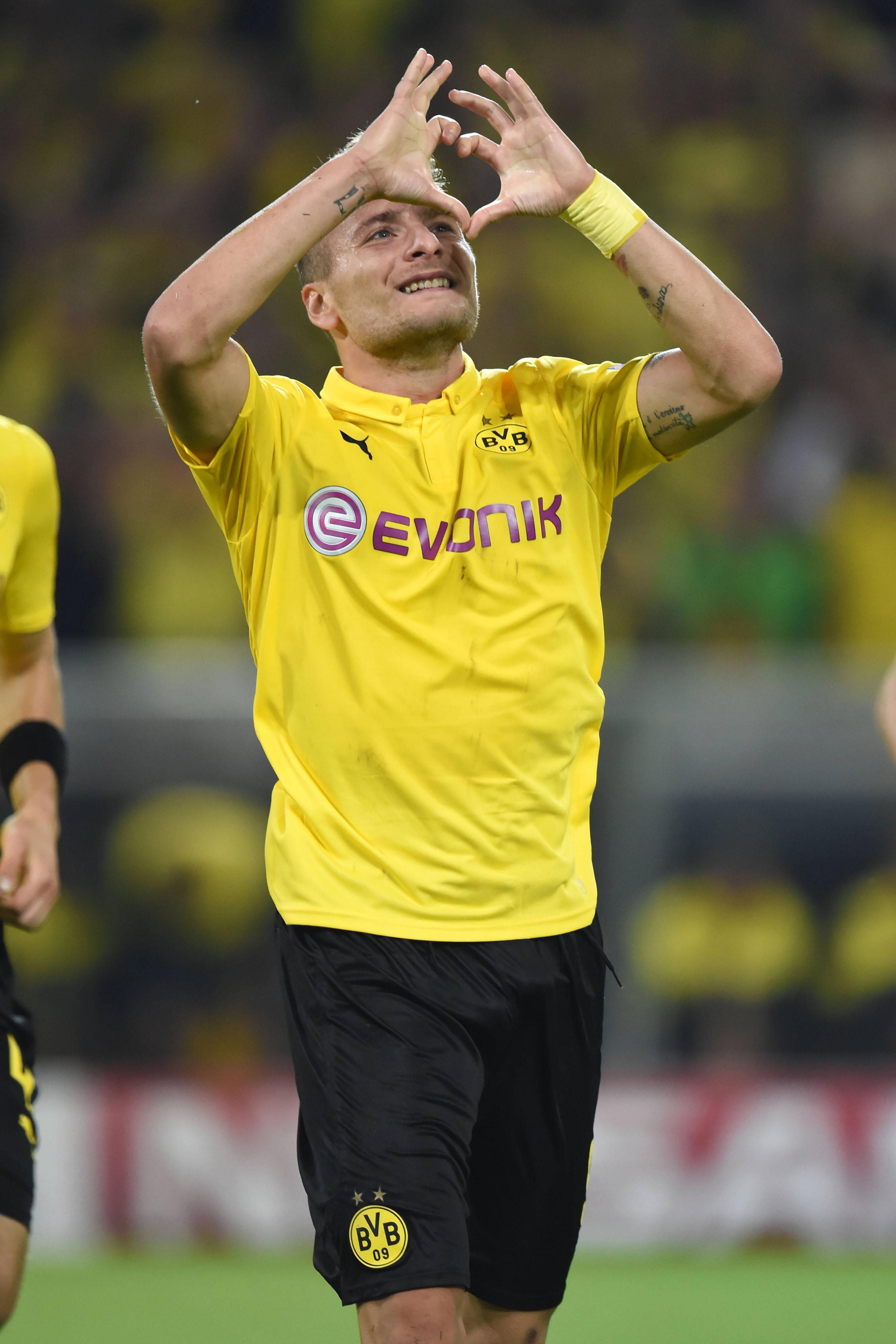 immobile esulta borussia dortmund champions league settembre 2014 ifa