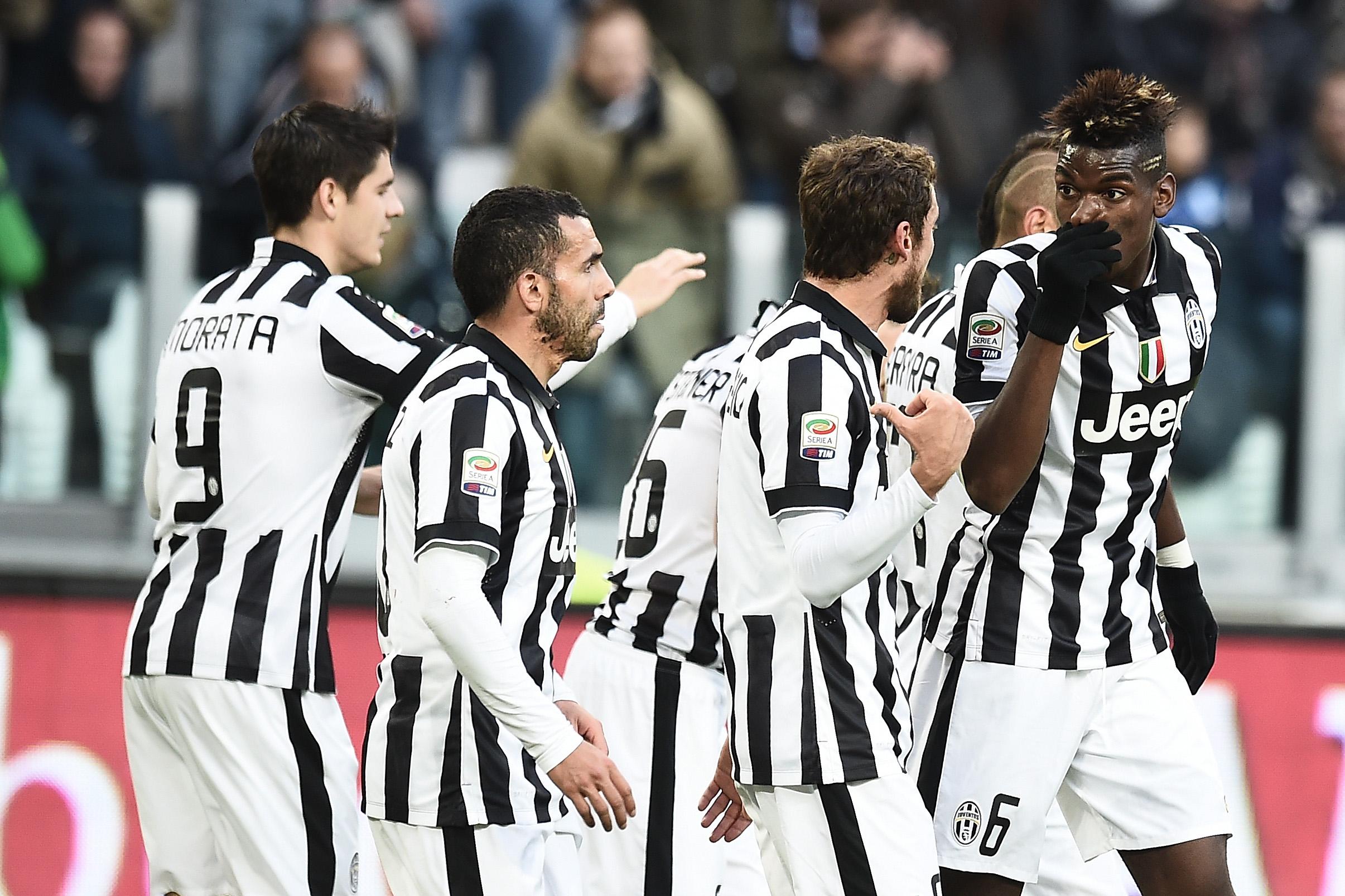 juventus giocatori esultano gennaio 2015 ifa