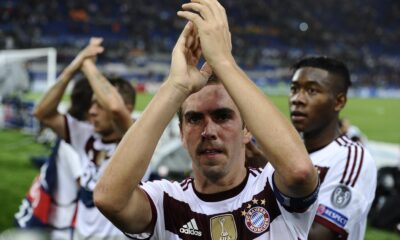 lahm esulta bayern monaco away champions league ottobre 2014 ifa