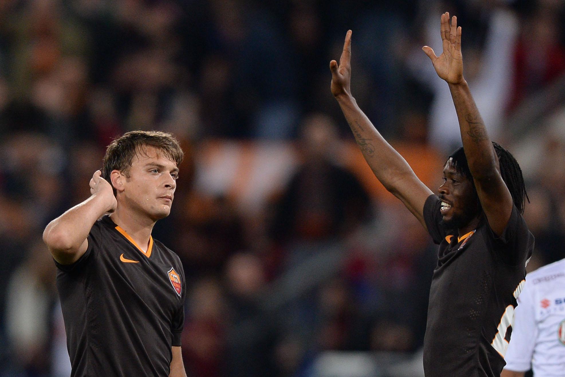 ljajic gervinho esultano roma third novembre 2014 ifa